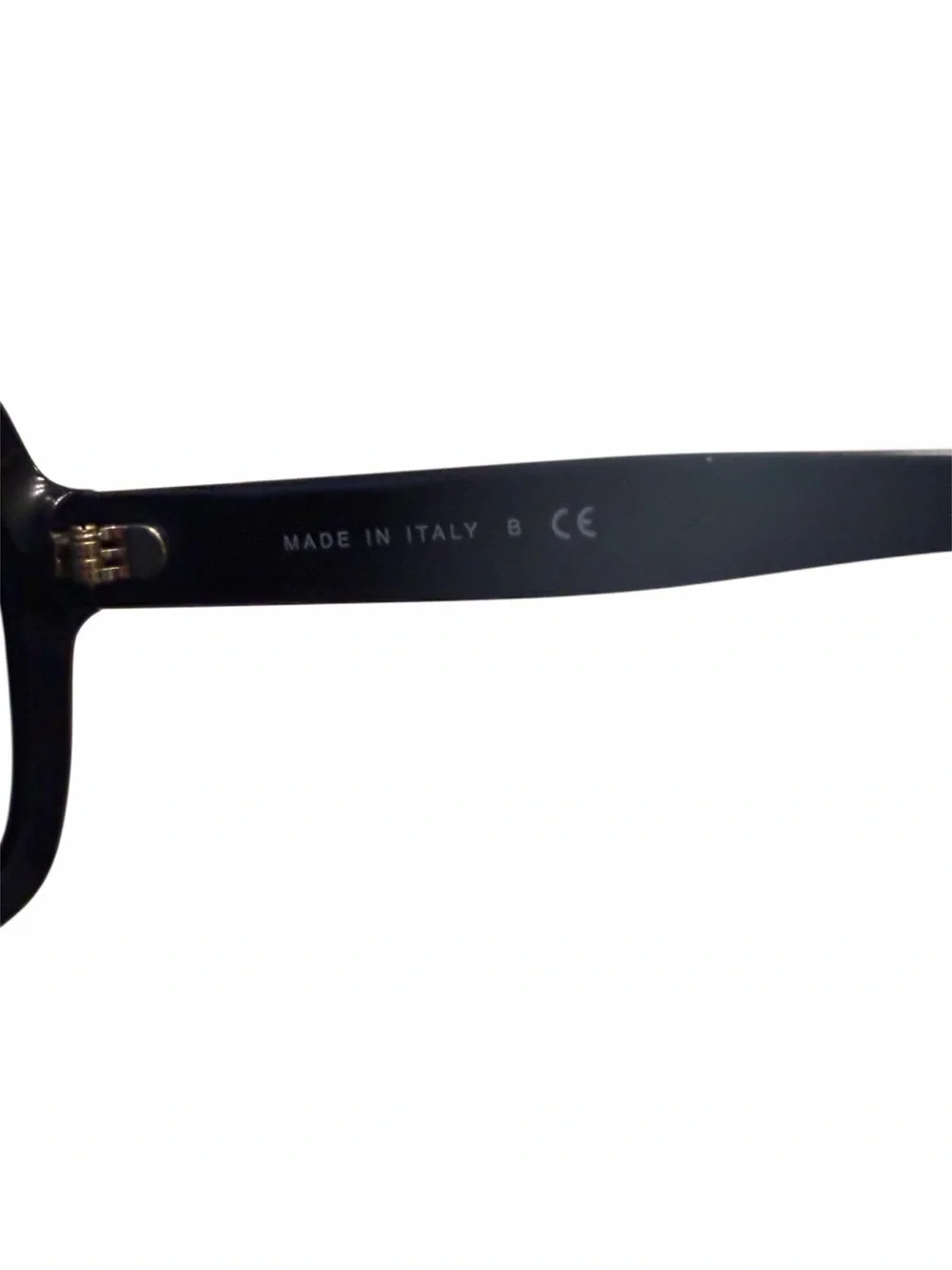 CHANEL Black Square Sunglasses with Gold Logo Temples
